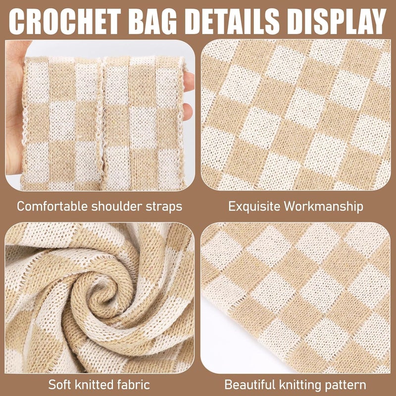 Hatisan Crochet Bags for Women - Summer Beach Tote, Aesthetic Hippie Knit Bag - Image 5